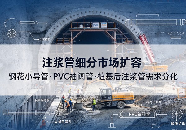 扎赉诺尔注浆管细分市场扩容，隧道钢花小导管、PVC 袖阀管、桩基后注浆管需求分化